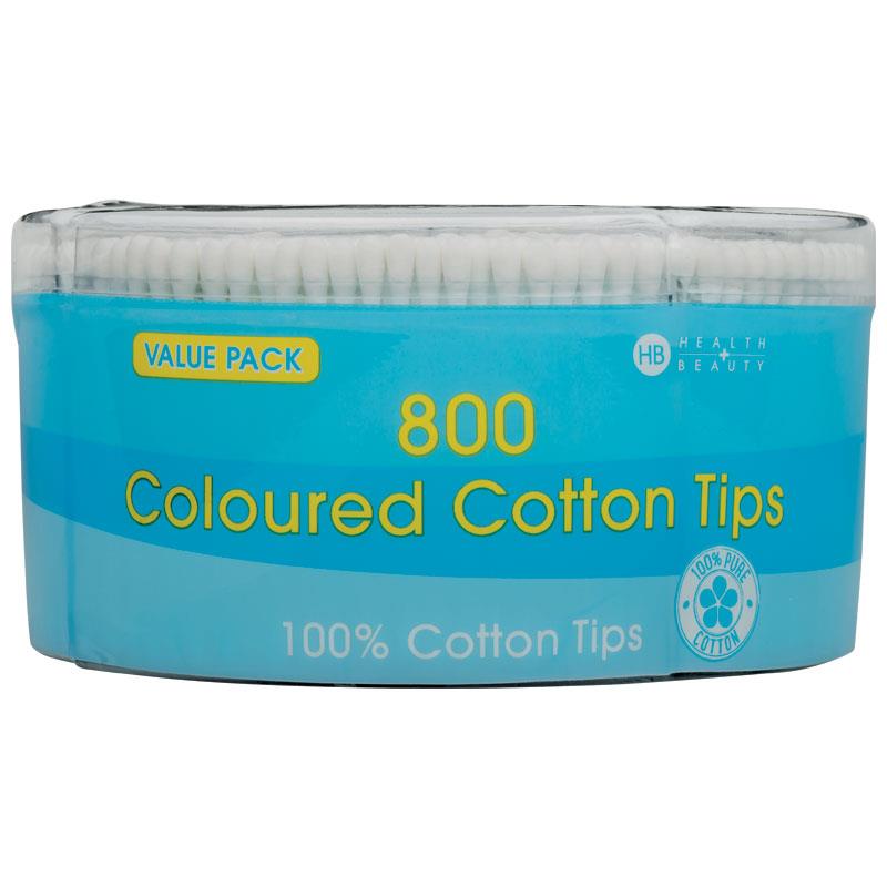 Buy Health & Beauty Cotton Buds 4 Colour 800 Pieces Online at Chemist ...