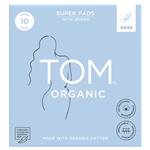 TOM Organic Ultra Thin Pads Super 10 Pack