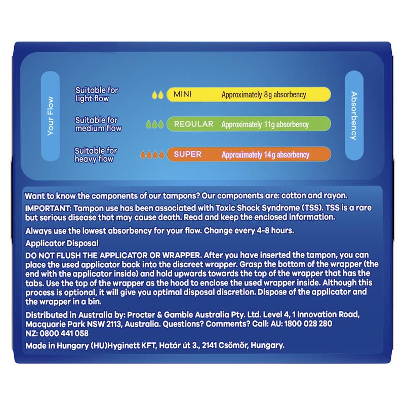 Buy Tampax Tampons Regular 20 Pack Online at Chemist Warehouse®