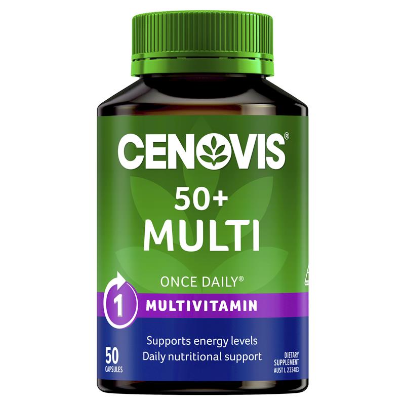 Buy Cenovis Once Daily 50+ Multivitamin 50 Capsules Online at Chemist