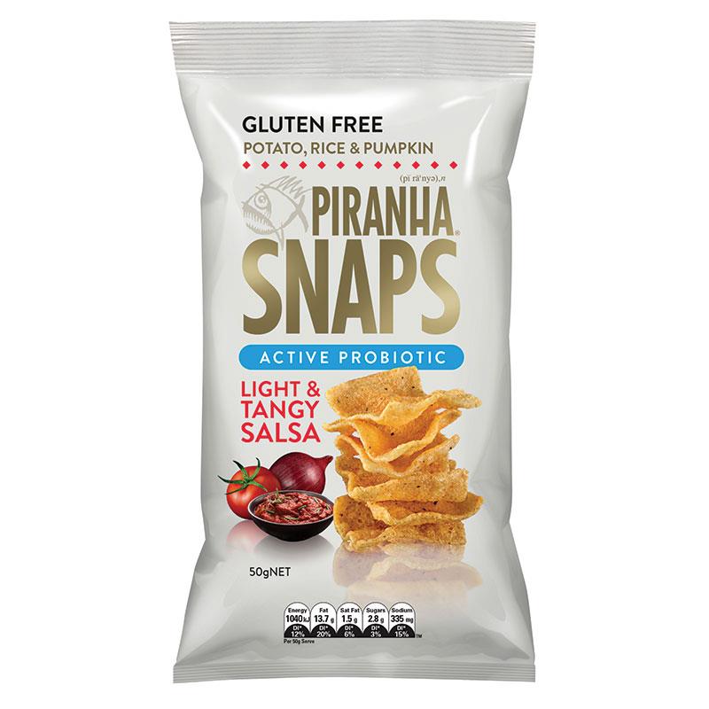 Buy Piranha Snaps Probiotic Light & Tangy Salsa 50g Online at Chemist
