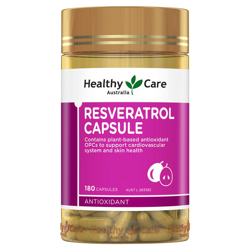 Buy Healthy Care Resveratrol 180 Capsules Online at Chemist Warehouse®