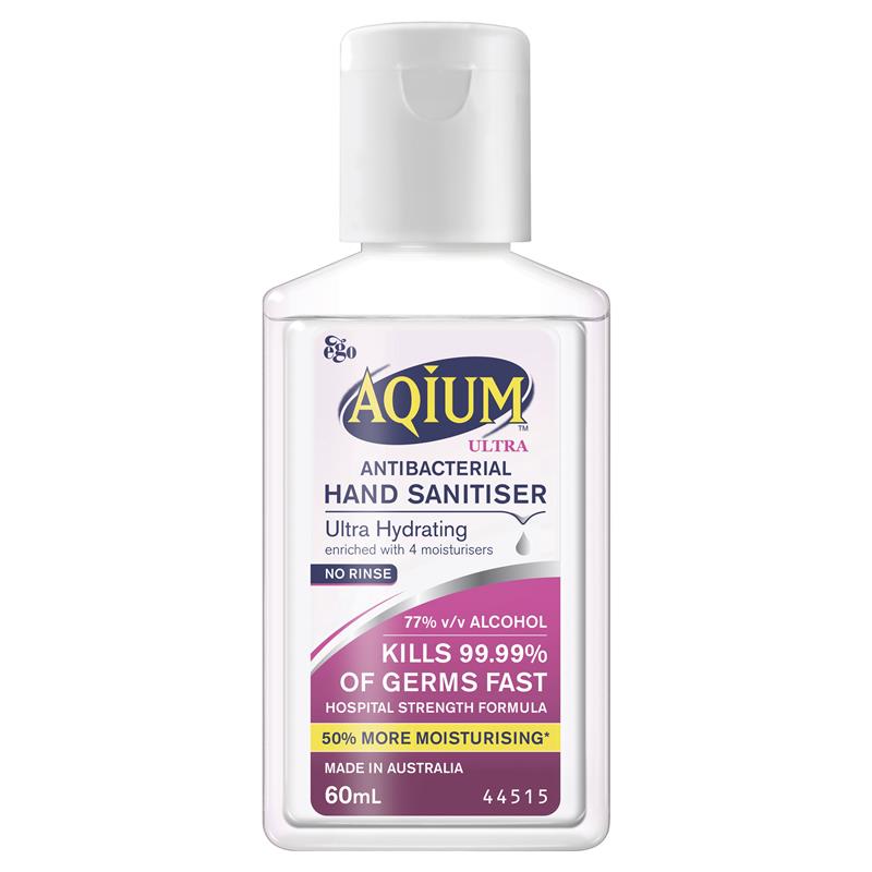 Buy Ego Aqium Hand Sanitiser Ultra 60ml Online at Chemist Warehouse®