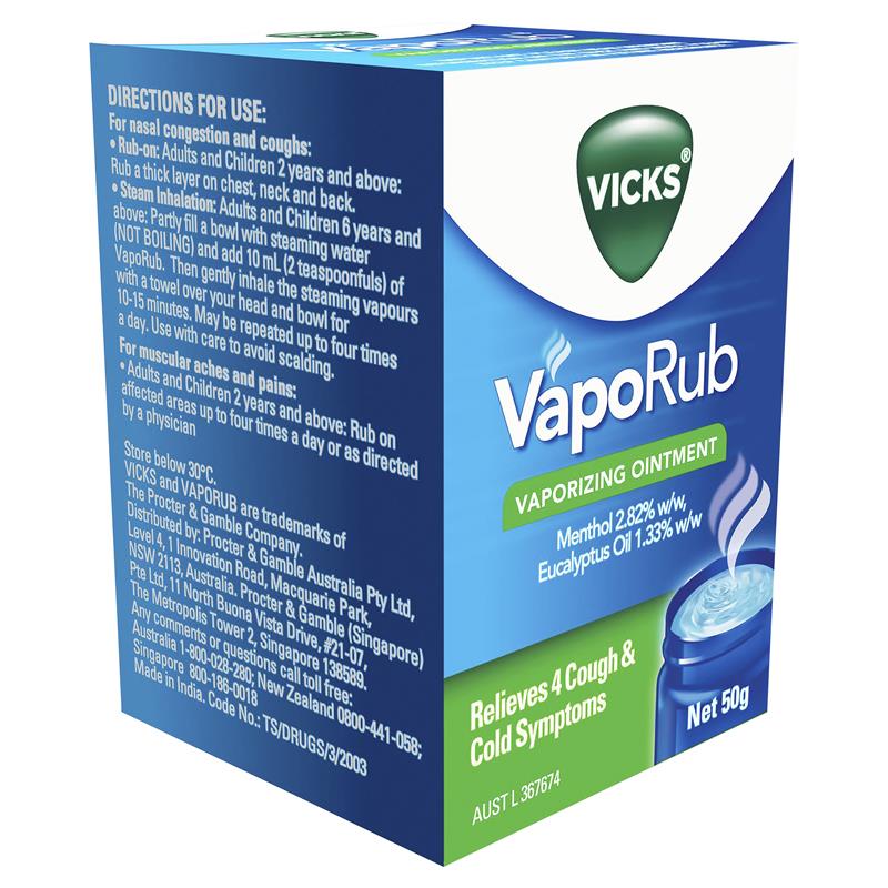 Buy Vicks Vaporub Jar 50g Online at Chemist Warehouse®