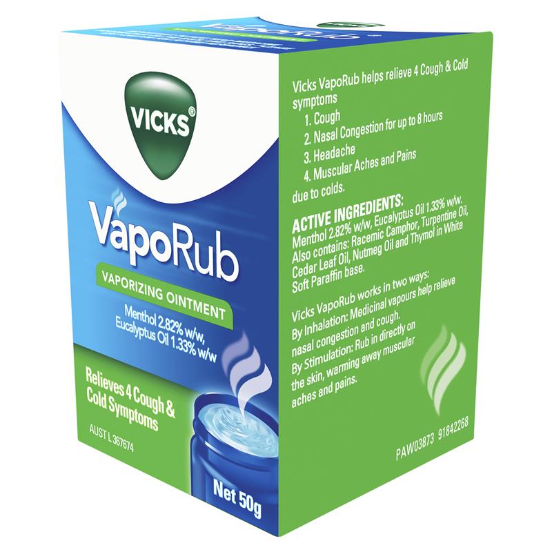 Buy Vicks Vaporub Jar 50g Online at Chemist Warehouse®