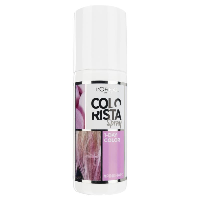 Buy L'Oreal Paris Colorista Temporary Hair Colour Spray - Pastel Pink ...