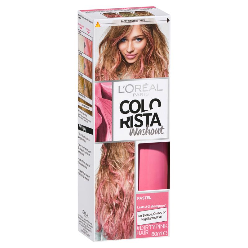 L Oreal Paris Colorista Semi Permanent Hair Washout Dirty Pink Lasts Up To 3 Shampoos