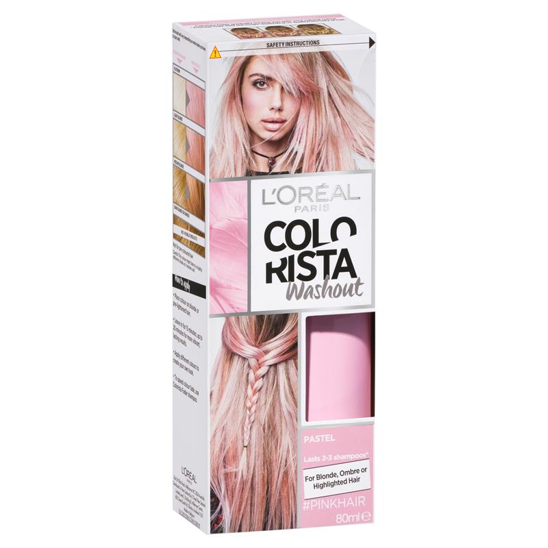 L Oreal Paris Colorista Semi Permanent Hair Washout Pink Lasts Up To 3 Shampoos