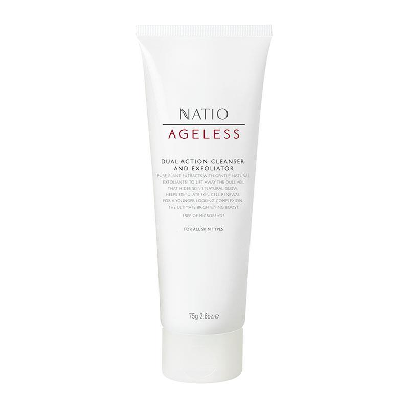 Buy Natio Ageless Dual Action Cleanser and Exfoliator 75g Online Only