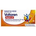 Voltaren Rapid 25mg 20 Tablets (Pharmacist Only)