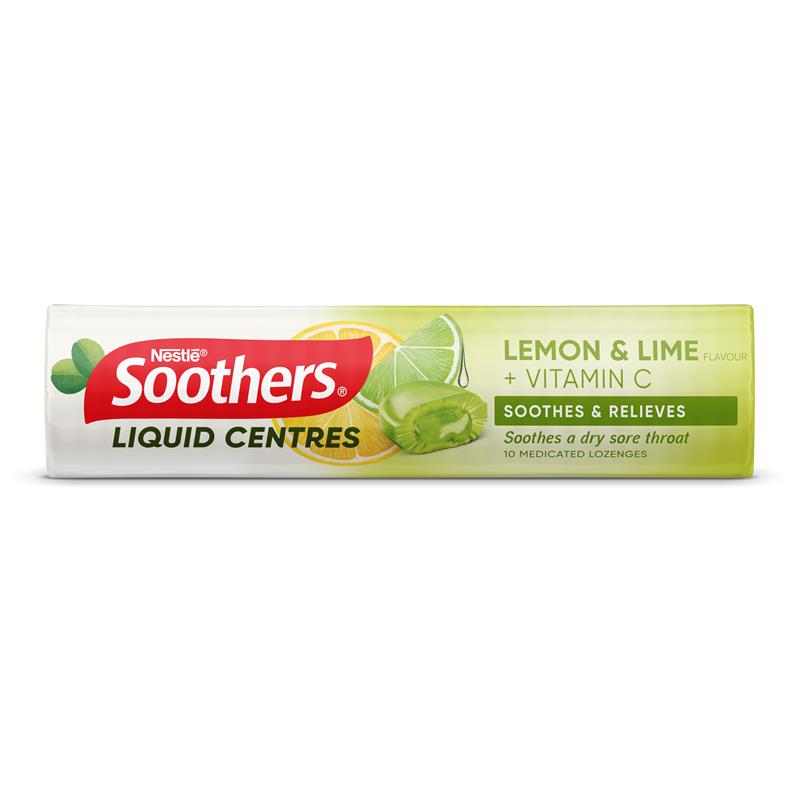 Buy Nestle Soothers Liquid Center Lemon & Lime 50g Online at Chemist