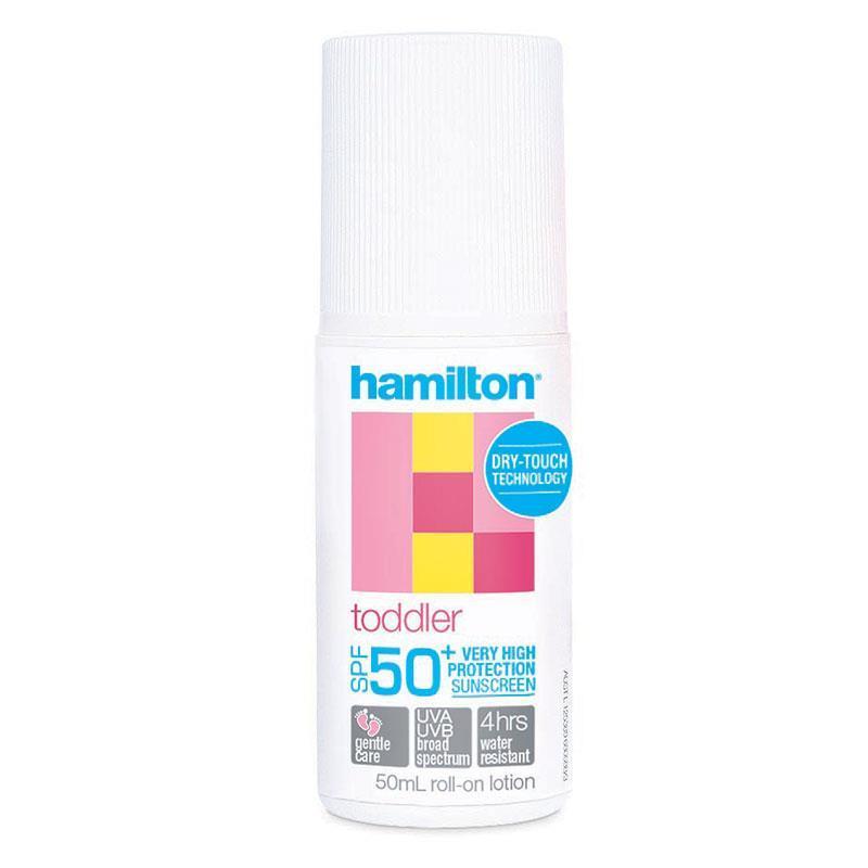 Buy Hamilton Sun SPF 50+ Toddler Roll On 50ml Online at Chemist Warehouse®