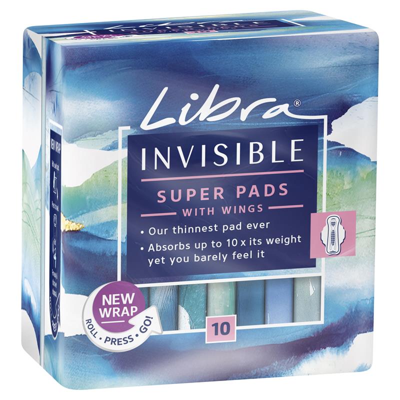 Buy Libra Pads Sport Super Wing 10 Pack Online at Chemist Warehouse®