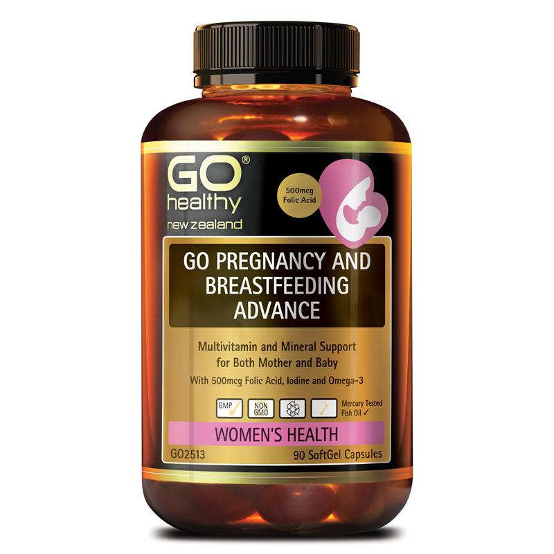 Buy GO Healthy Pregnancy and Breastfeeding Advance 90 Capsules Online