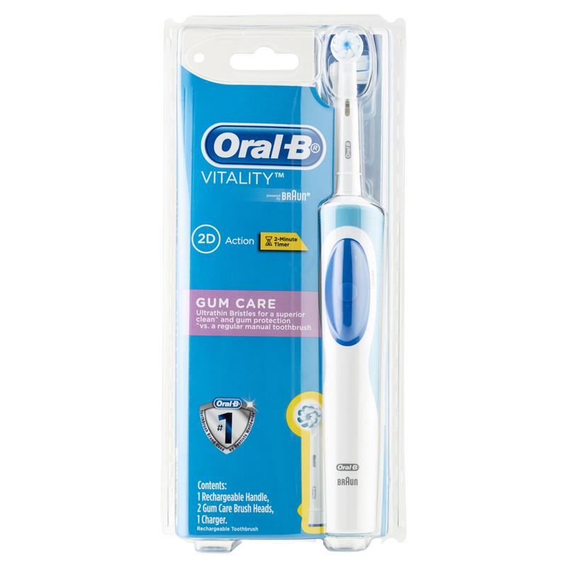 Buy Oral B Vitality Electric Toothbrush Gum Care +2 Refills Online at