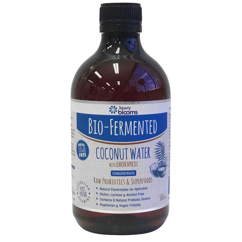 Buy Henry Blooms Bio Fermented Coconut Water with Lemon Myrtle 500ml