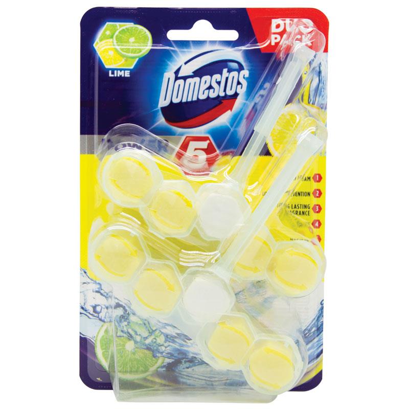 Buy Domestos Toilet Block Lime 55g Duo Pack Online at Chemist Warehouse®