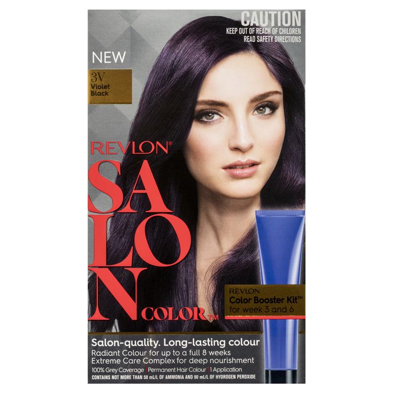 Buy Revlon Salon Hair Color 3v Violet Black Online At Chemist