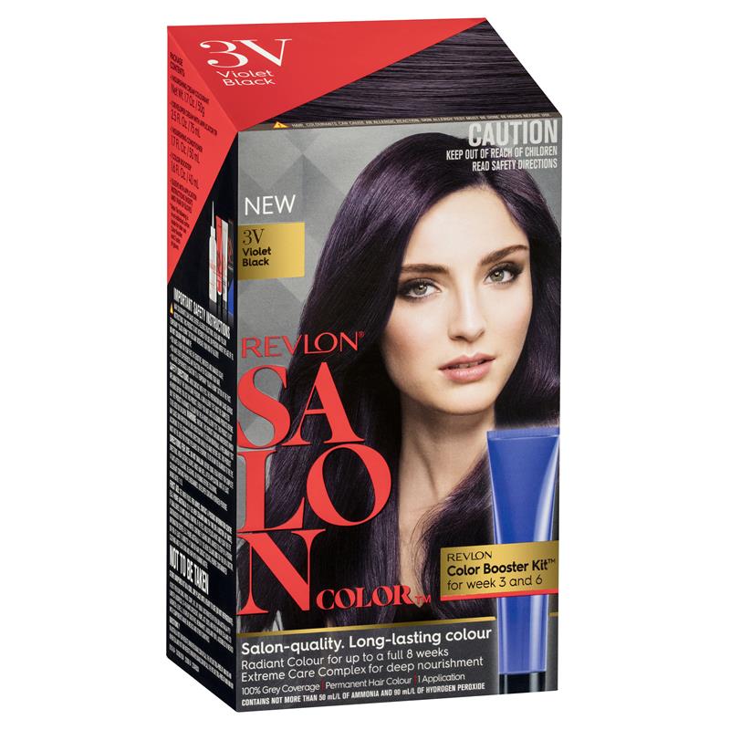 Buy Revlon Salon Hair Color 3v Violet Black Online At Chemist