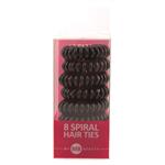 My Beauty Hair Spiral Elastics Black 8 Pack