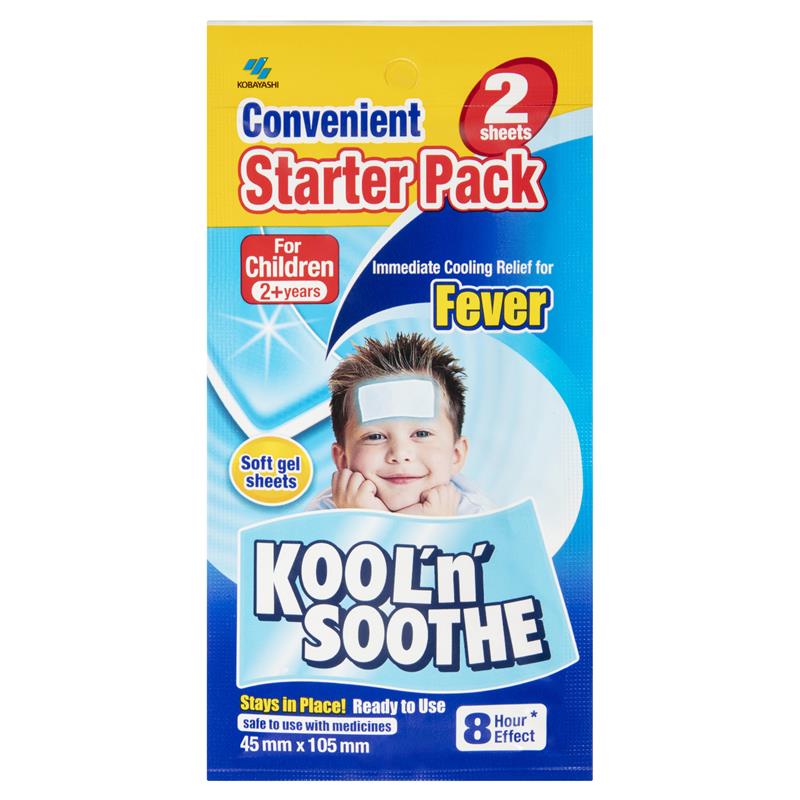 Buy Kool 'n' Soothe Kids Fever Relief 2 Sheets Online at Chemist Warehouse®