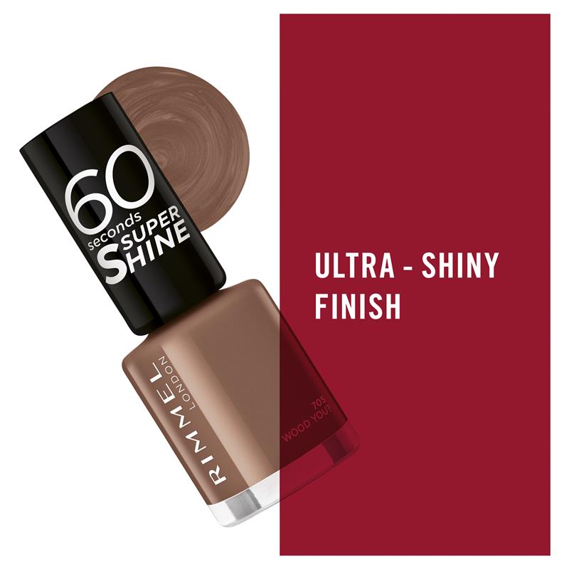 Buy Rimmel 60 Seconds Nail Polish Wood You Online at Chemist Warehouse®