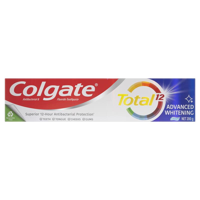 Buy Colgate Toothpaste Total Whitening 200g Online at Chemist Warehouse®