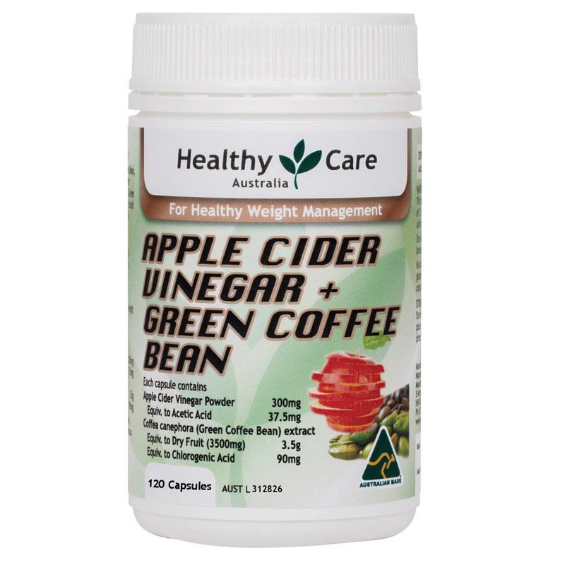 Buy Healthy Care Apple Cider Vinegar + Green Coffee Bean 120 Capsules