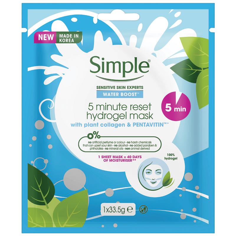 simple water boost sheet mask