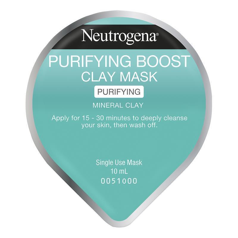 Buy Neutrogena Purifying Boost Clay Mask 10ml Online at Chemist Warehouse®
