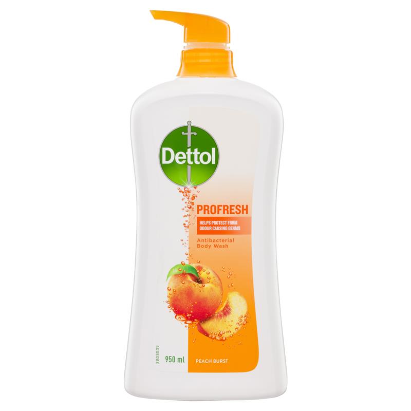 Buy Dettol Shower Gel ProFresh Peach Burst 950ml Online at Chemist