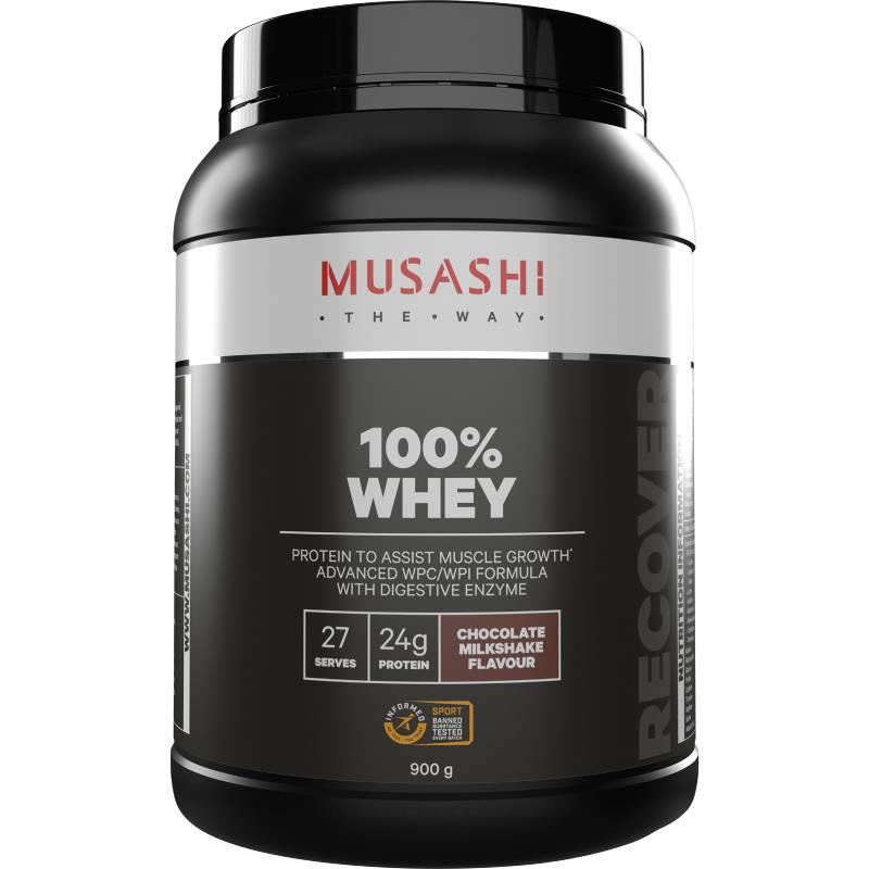 Buy Musashi 100 Whey Chocolate 900g Online at Chemist Warehouse®