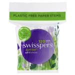 Swisspers Paper Stems Cotton Tips 120 Pack