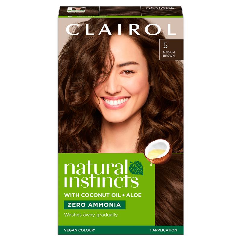 Instincts natural brown clairol medium hair colour Buy Clairol Natural Instincts 5 Medium Brown Online at Chemist Warehouse®