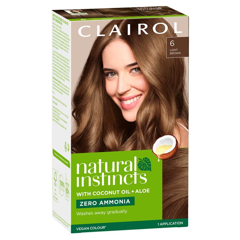 Buy Clairol Natural Instincts Semi Permanent Hair Colour 6 Light Brown
