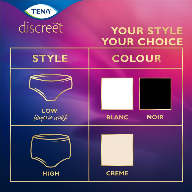 Buy Tena Pant Womens Discreet Black Large 9 Pack Online at Chemist  Warehouse®