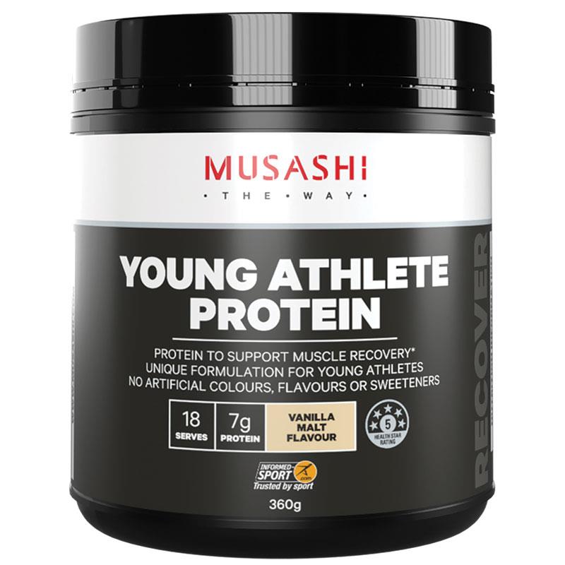 Buy Musashi Young Athlete Protein Vanilla 360g Online at Chemist Warehouse®