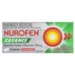 Nurofen Ibuprofen Zavance Fast Pain Relief 48 Tablets