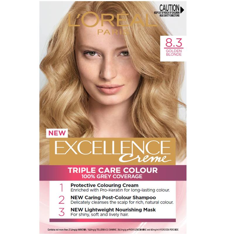 Buy Loreal Excellence Creme 83 Golden Blonde Hair Colour Online At 