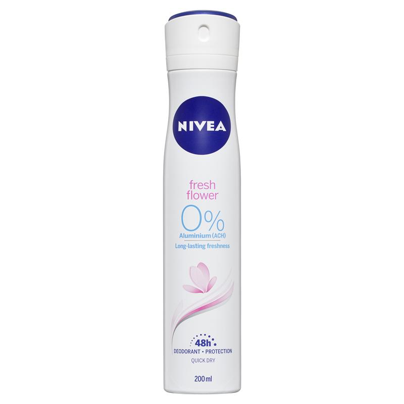 Buy Nivea for Women Deodorant Aluminium Free Fresh Flower 200ml Online