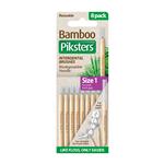 Piksters Bamboo Interdental Brush 8 Pack Size 1