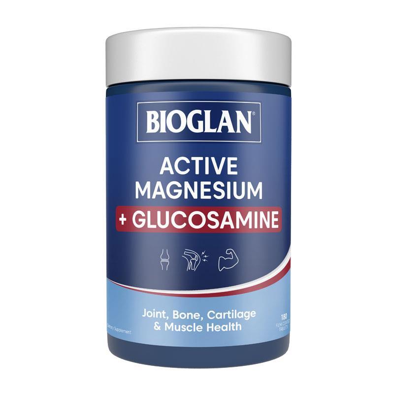 Buy Bioglan Active Magnesium + Glucosamine 180 Tablets Online at