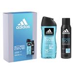 Adidas Ice Dive Deodorant Spray 150ml and Shower Gel 250ml 2 Piece Set
