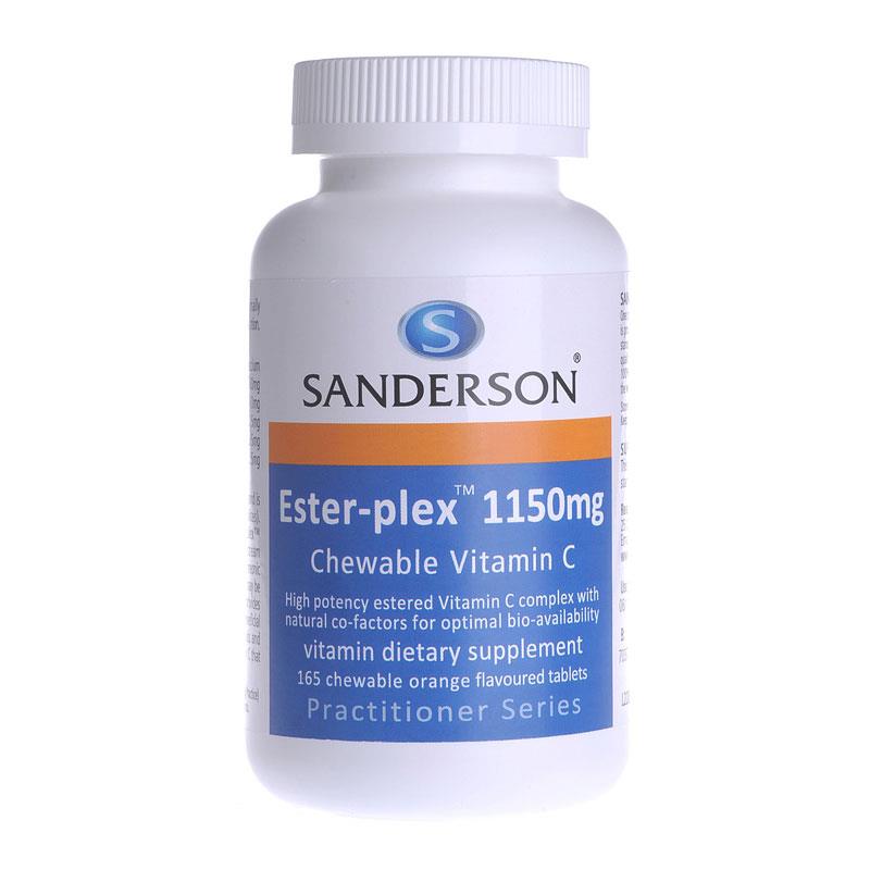 Buy Sanderson Esterplex Vitamin C 1150mg Orange Chewable 165 Tablets
