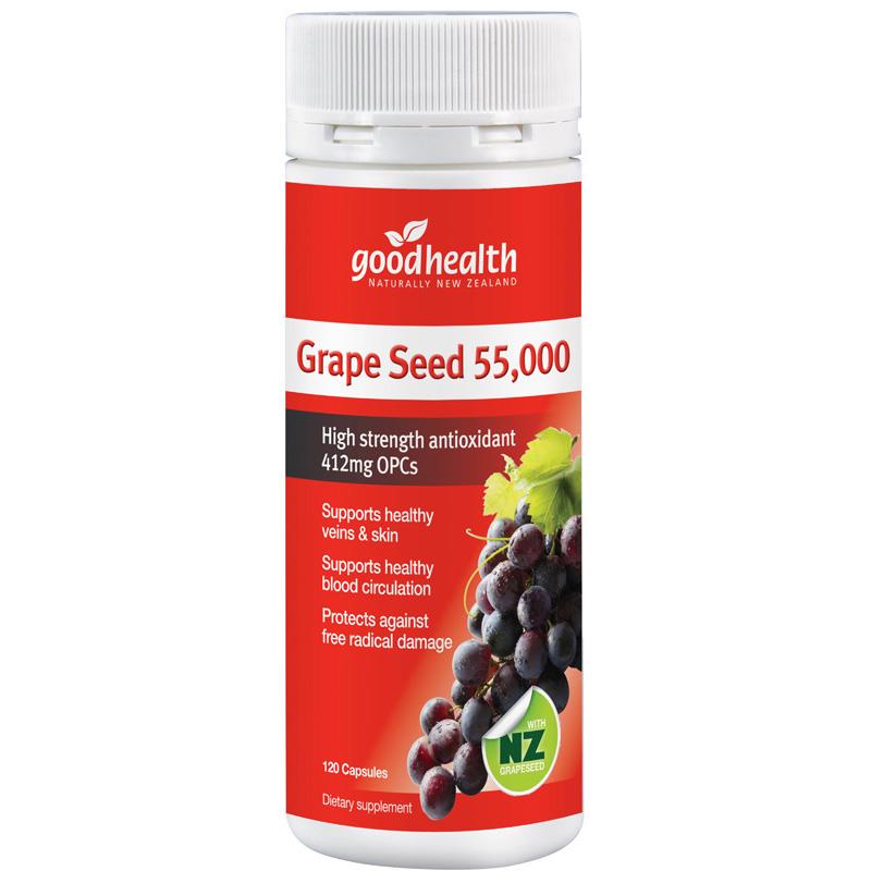 Buy Good Health Grape Seed 55000 120 Capsules Online at Chemist Warehouse®