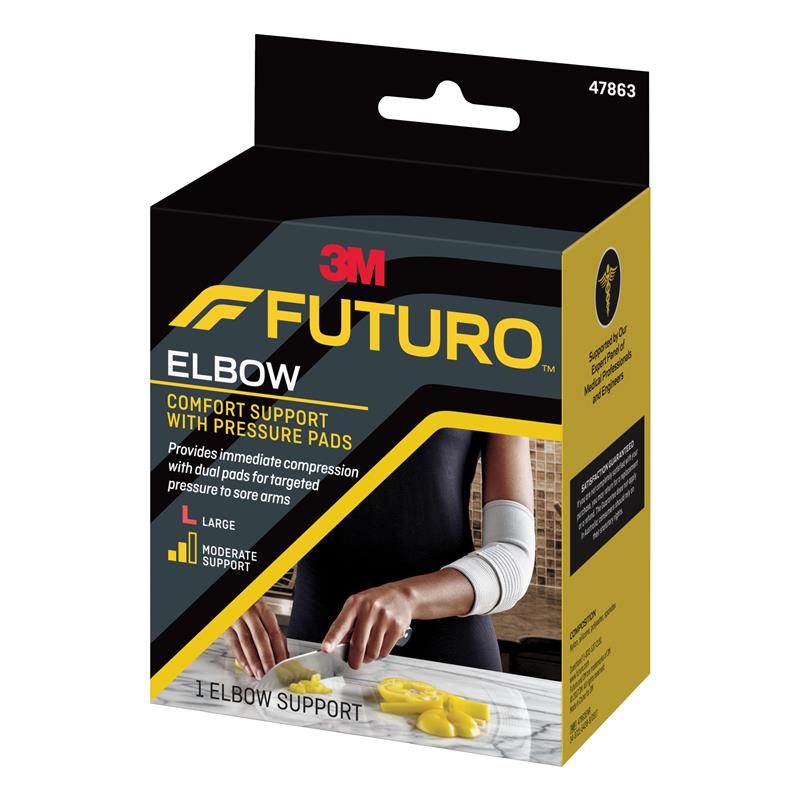 Buy Futuro Comfort Elbow Support With Pressure Pads Large Online at ...