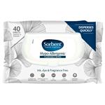 Sorbent Flushable Wipes Hypo-Allergenic 40 Pack