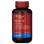 Microgenics Krill Oil 1000mg 60 Capsules (New Zealand Formula)