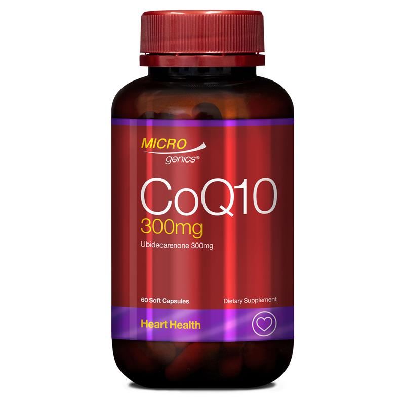 Buy Microgenics CoQ10 300mg 60 Capsules (New Zealand Formula) Online at