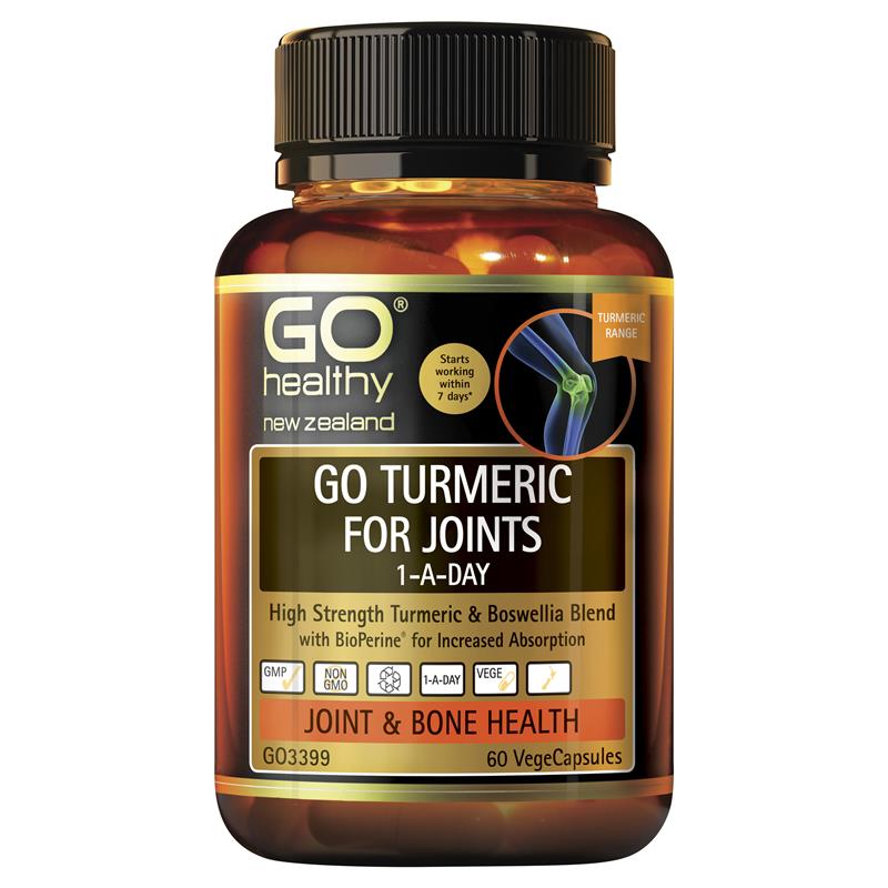 Buy Go Healthy Turmeric for Joints 1 A Day 60 Vegetable Capsules Online at Chemist Warehouse®